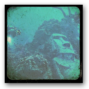 Scuba diving the Moai of Easter Island