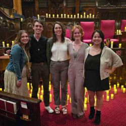 Katy and friends at Concert Show but longer shot